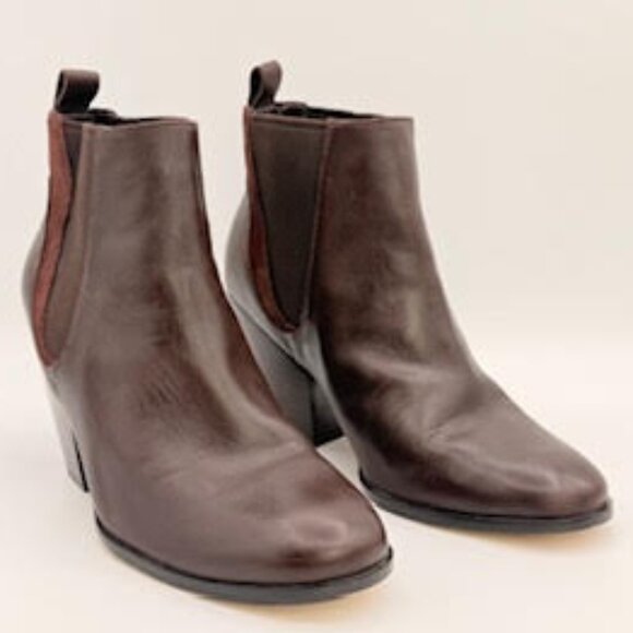 Cole Haan Grand.OS Leather Chelsea Ankle Boots Brown Women’s Size 10B - Picture 4 of 11